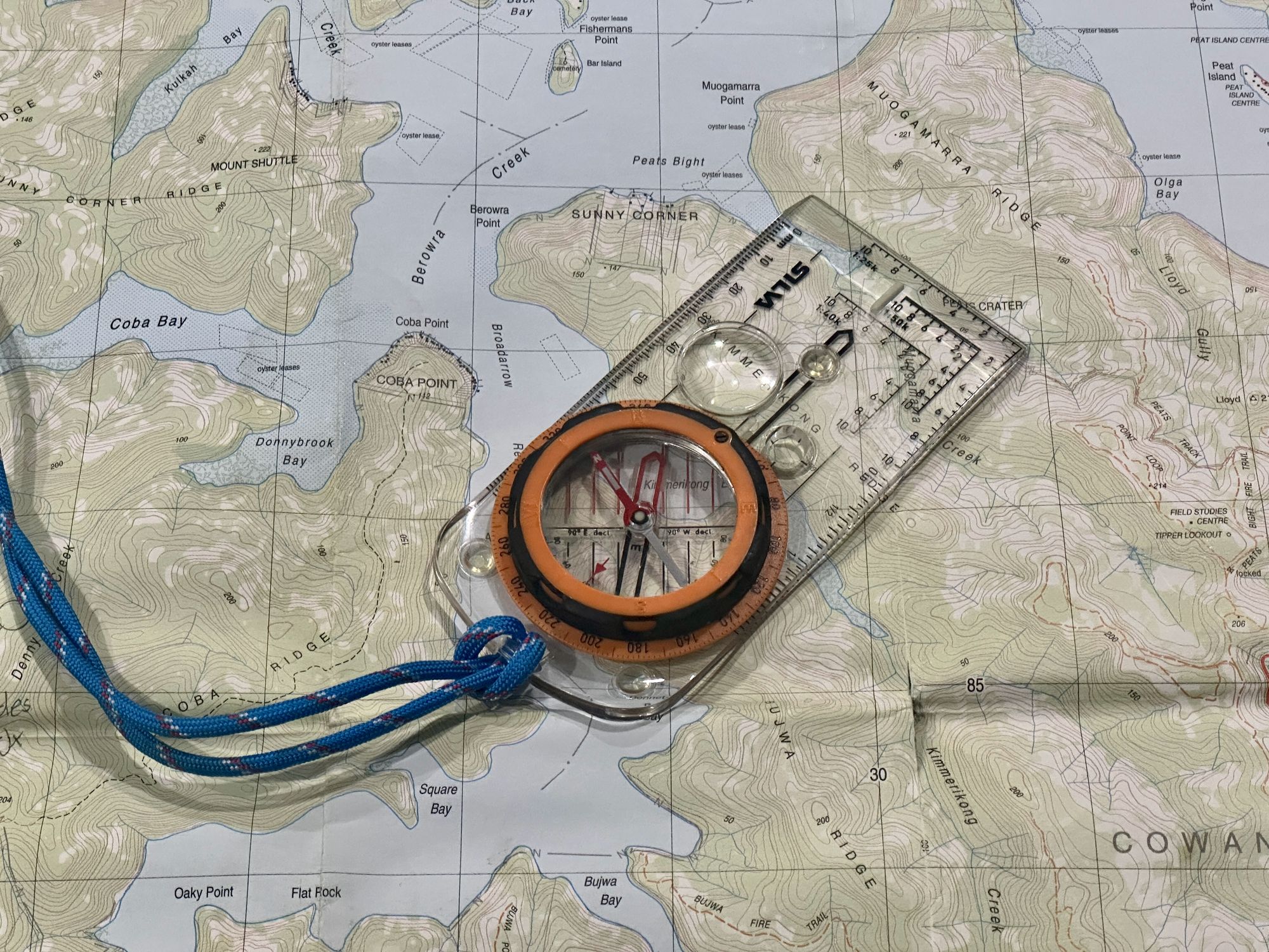 Using a compass to calculate distance